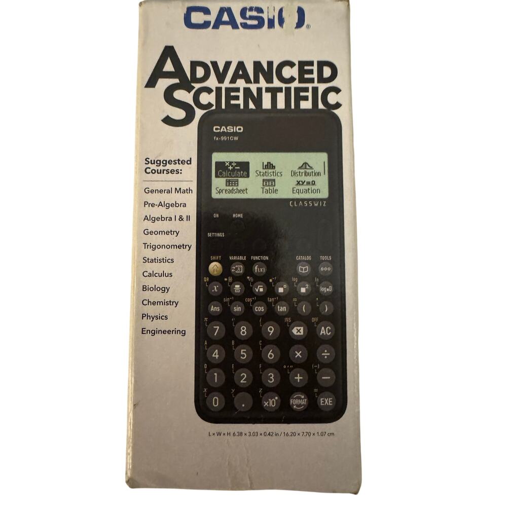 Casio ClassWiz fx-991CW Advanced Scientific Calculator Black New in Box